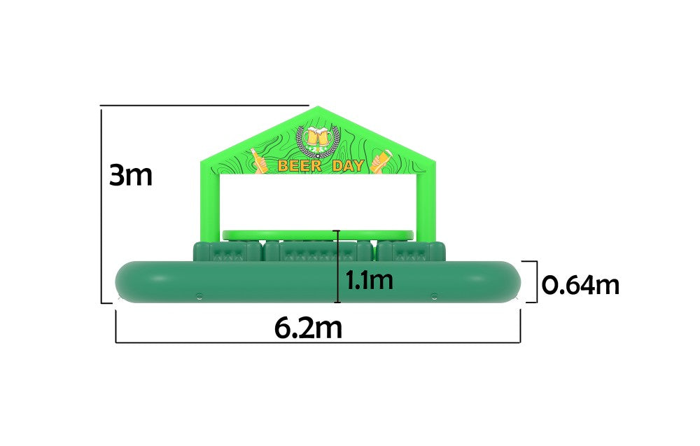 Poolbar groen