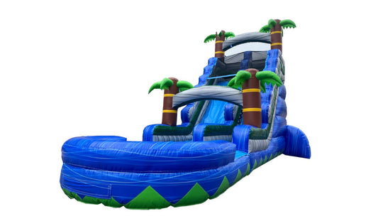 Slide Hawaï blauw
